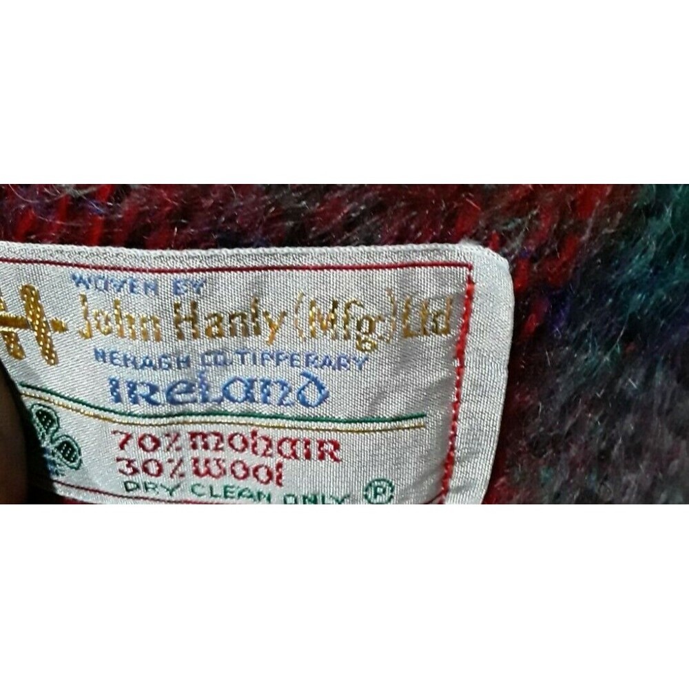 John Hanly Luxury Mohair/Wool Shawl, Made in Ireland - Picture 4 of 6